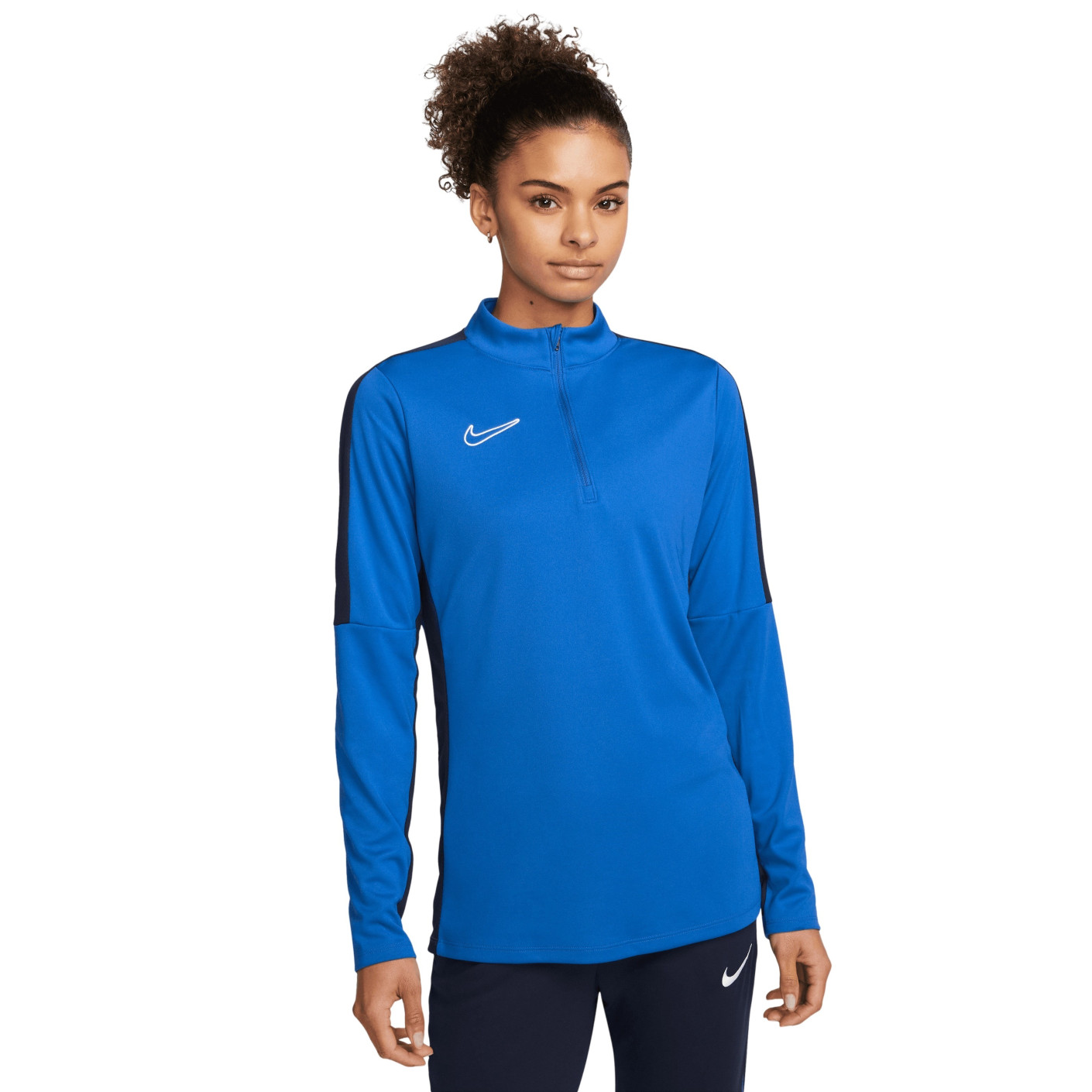 Nike Dri-FIT Academy 23 Trainingstrui 1/4-Zip Dames Blauw Donkerblauw Wit