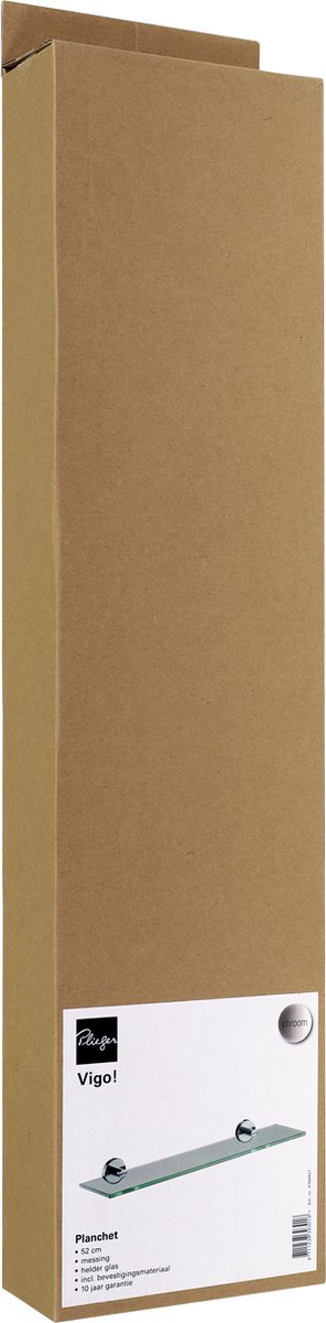Plieger Vigo glazen planchet 50cm chroom