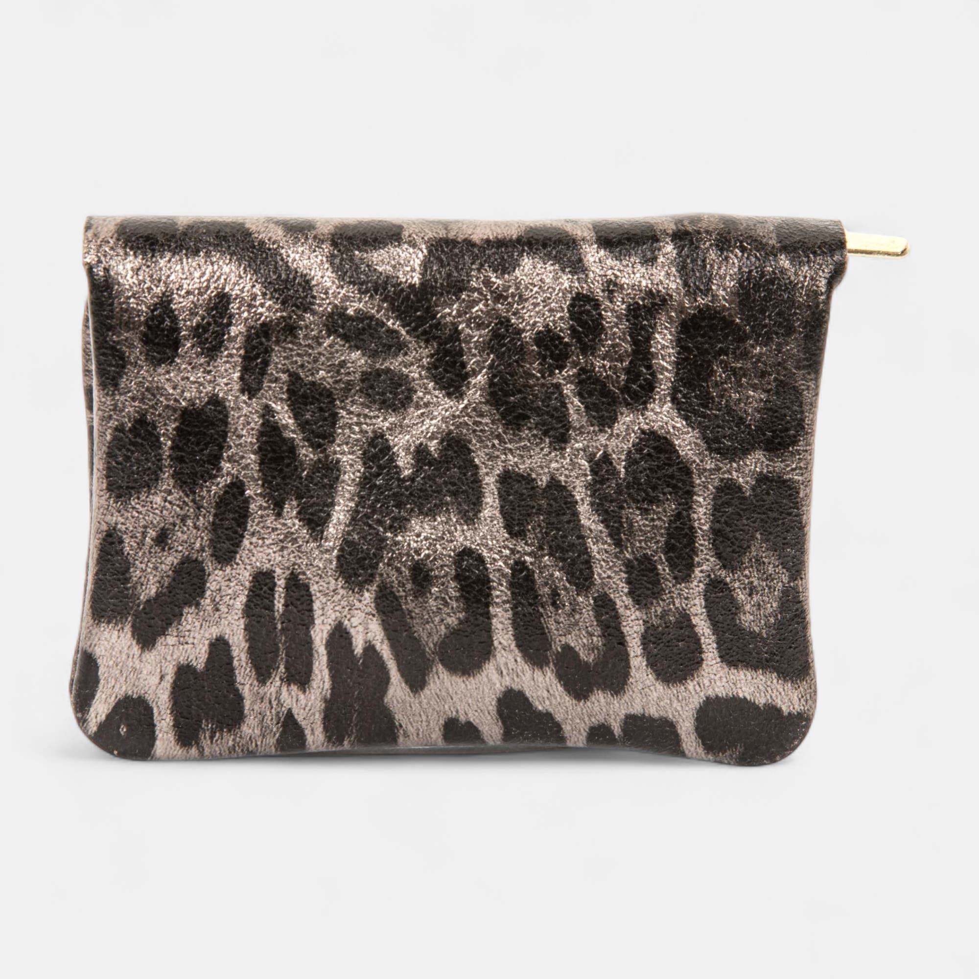 Petite maroquinerie en cuir multicolore
