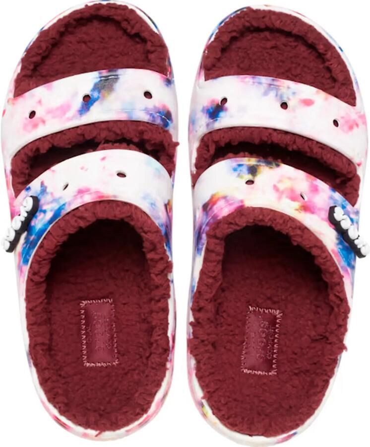 Crocs Classic Lined Sandalen Donkerrood Multi US M9 W11