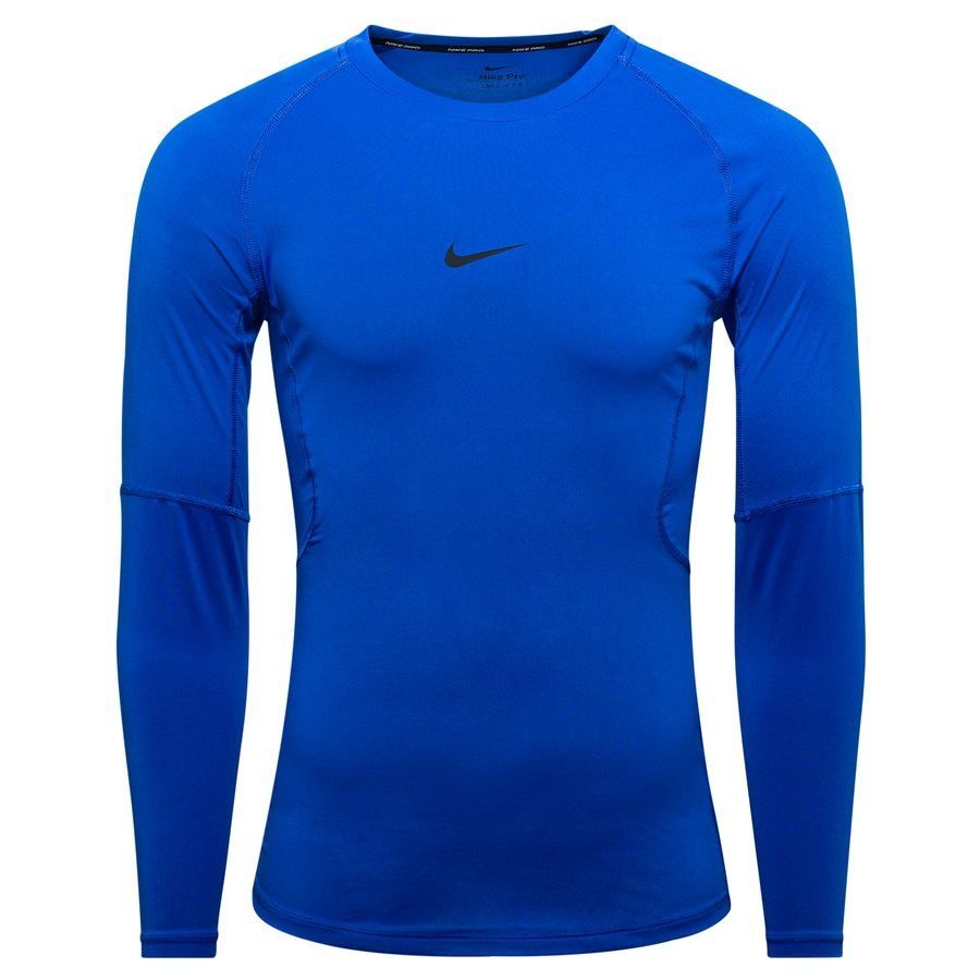 Nike Pro Baselayer Dri-FIT - Bleu/Noir Manches Longues