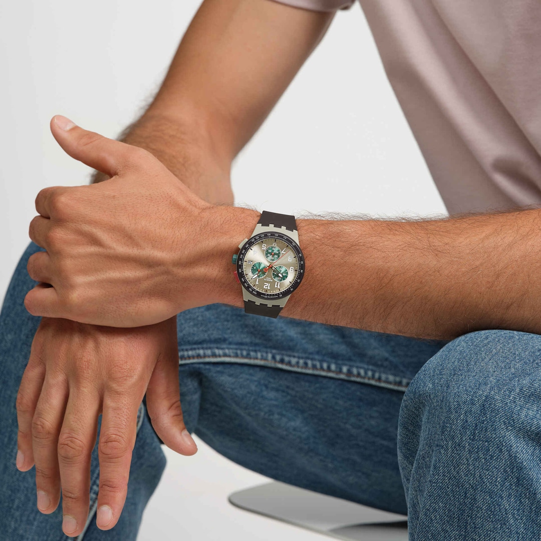 Swatch Original Chrono Obsidian Ink