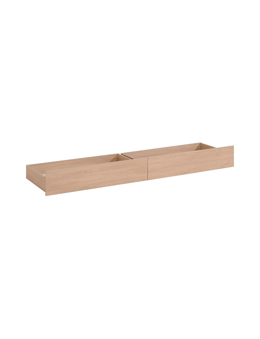 Set of 2 Drawer Ekko Bed in Oak