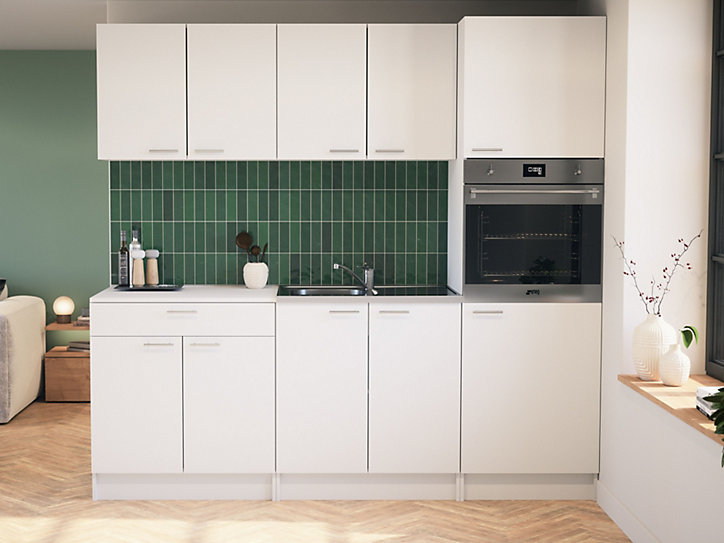 Cuisine complète sans électroménager Primalight blanc