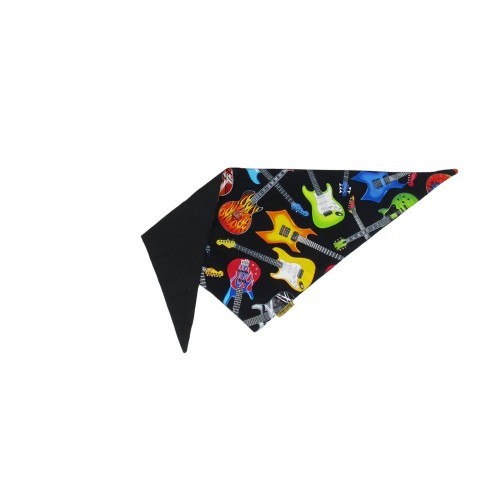 Bandana Rock Heroes para Cães, Preta