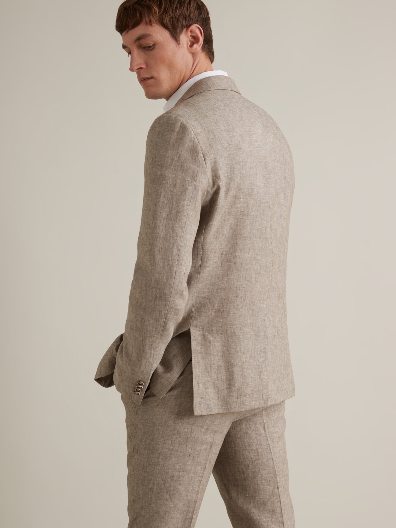 Veste de costume lin ou chanvre homme