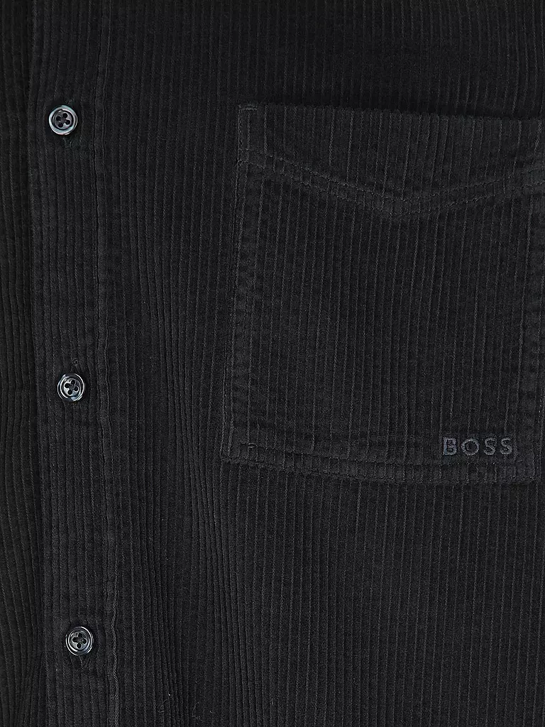 BOSS Cordhemd RELEGANT blau