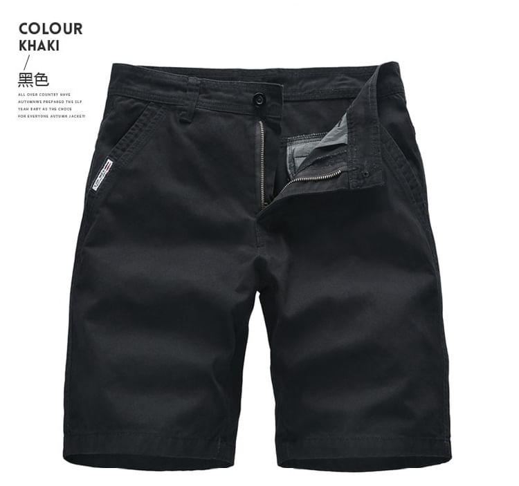 Lefitt - Mid Rise Plain Shorts