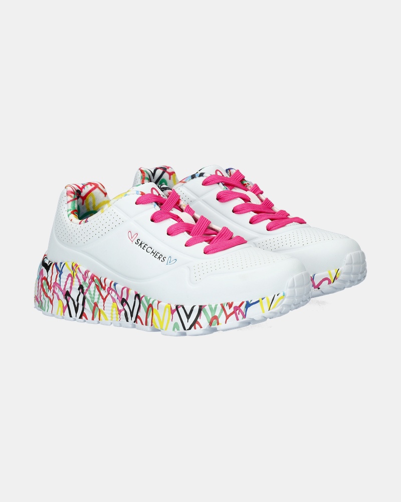 Skechers Uno Lite Lovely Luv Lage sneakers  - wit