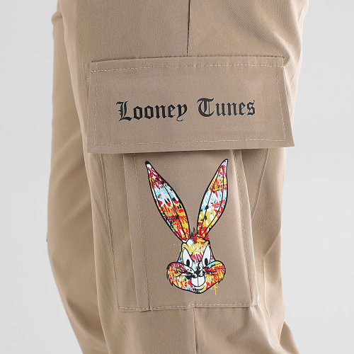 Pantalon Cargo Bugs Bunny Graffiti Beige