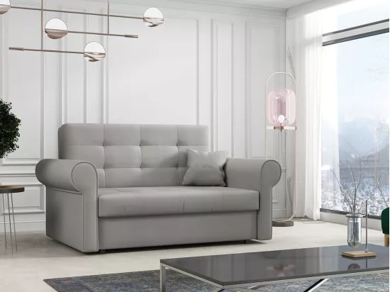 Canapé convertible Columbus 128, Boîte de literie, 85x148x98cm, Mobilier déjà assemblé