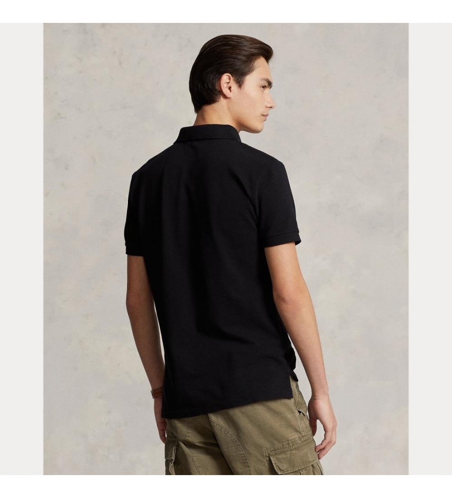 Polo Ralph Lauren Slim Fit Piqué Preto