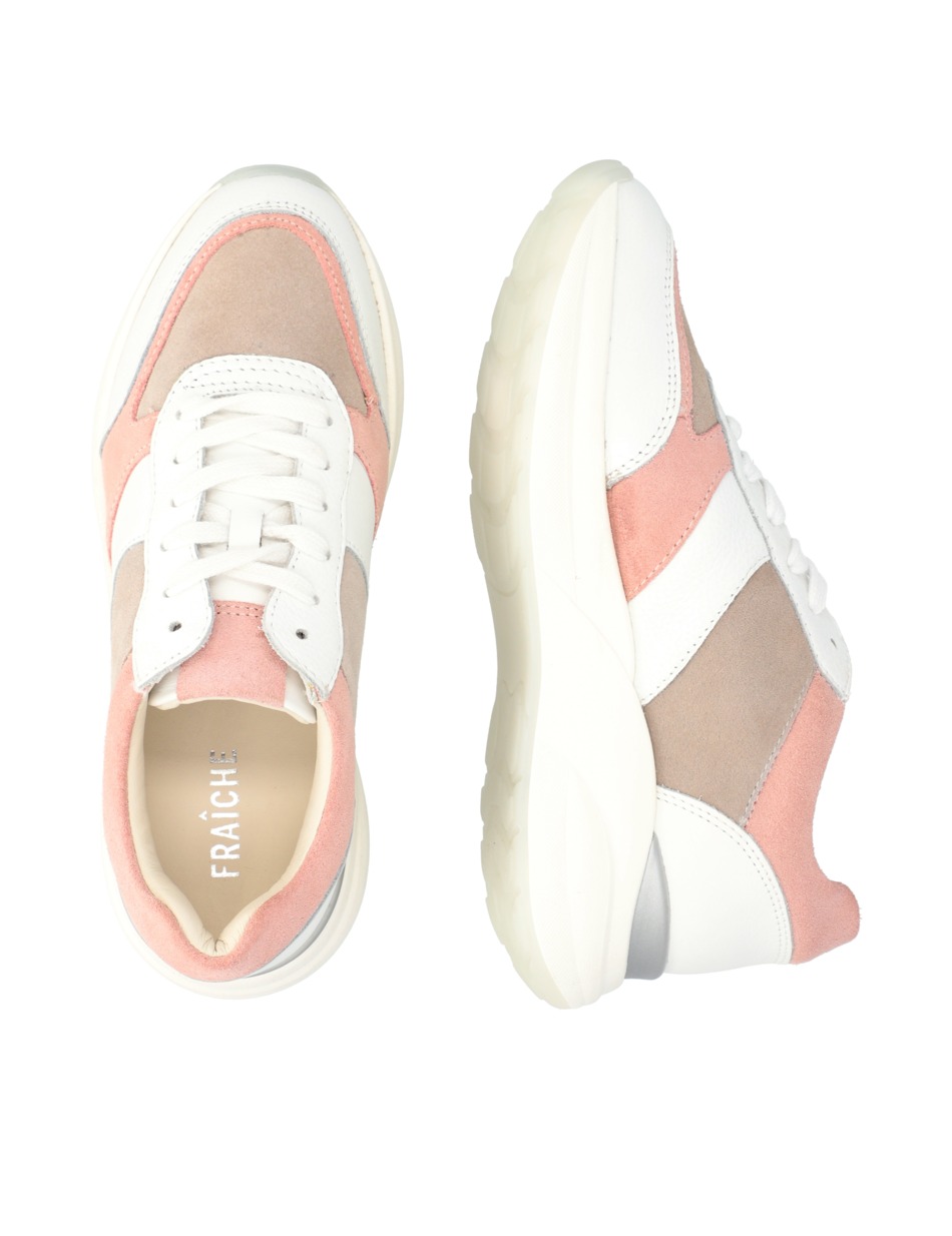 Lederkombination Sneaker