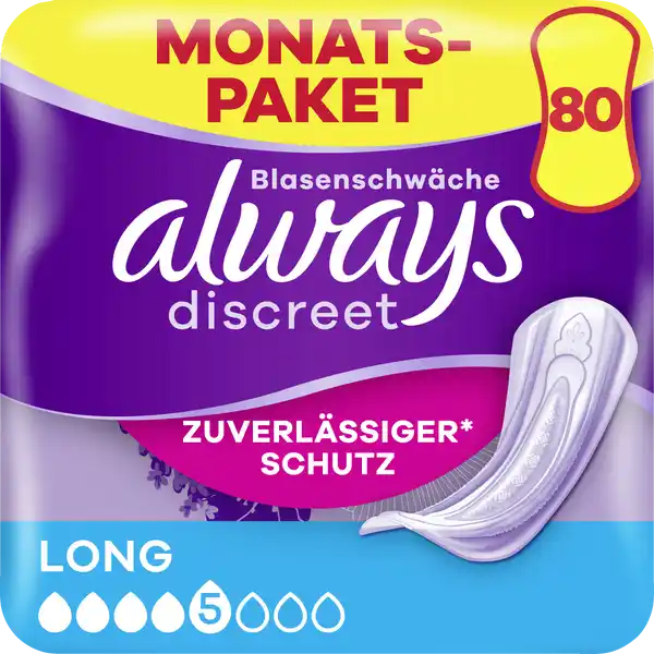 Monatspaket Discreet Inkontinenz-Einlagen long