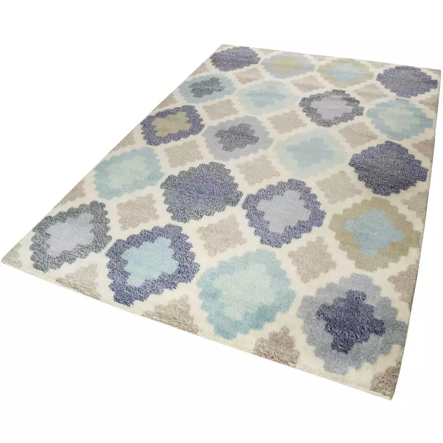 Esprit Kurzflorteppich Nilas Haute Kelim blau