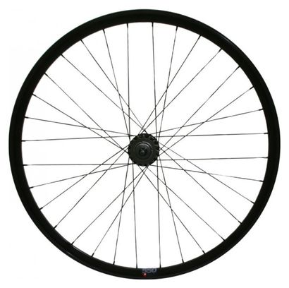 ROUE ROUTE - FIXIE - PISTE P2R 30mm NOIR ARRIERE DOUBLE FILETAGE AVEC PIGNON 16DTS