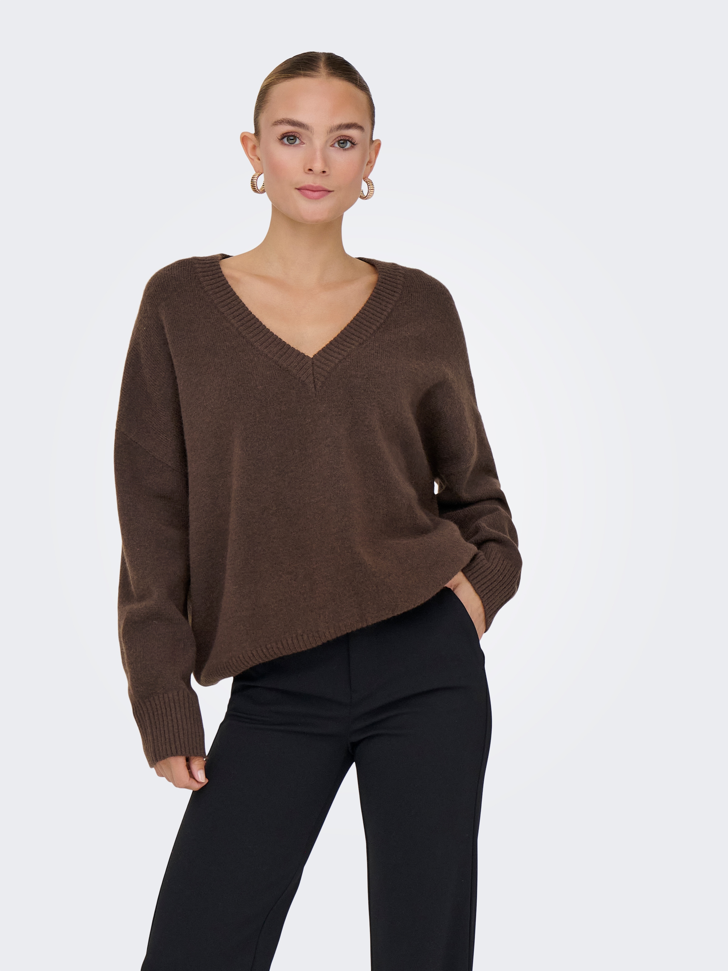 ONLY V-Ausschnitt-Pullover »ONLMARI LS LOOSE V-NECK KNT«