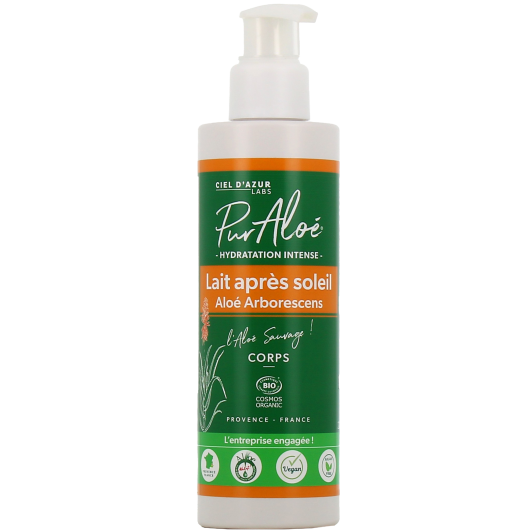 Pur Aloé lait après soleil corps bio - Soin hydratant et apaisant
