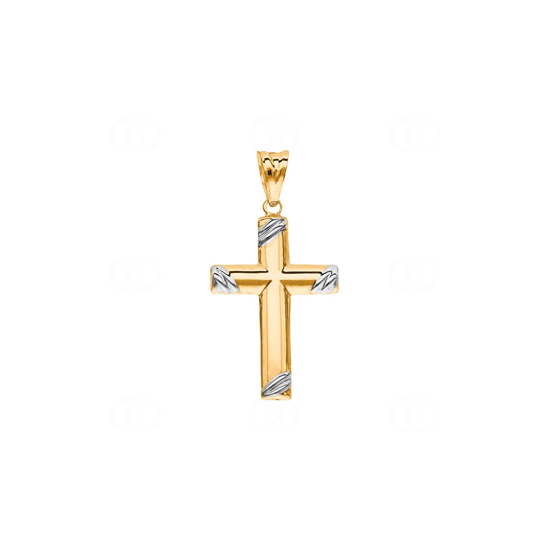 Anhänger 750/18 K Gelbgold Kreuz 29 x 18mm