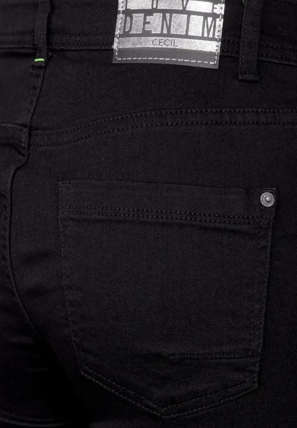 Slim Fit Bootcut Jeans - basic black wash
