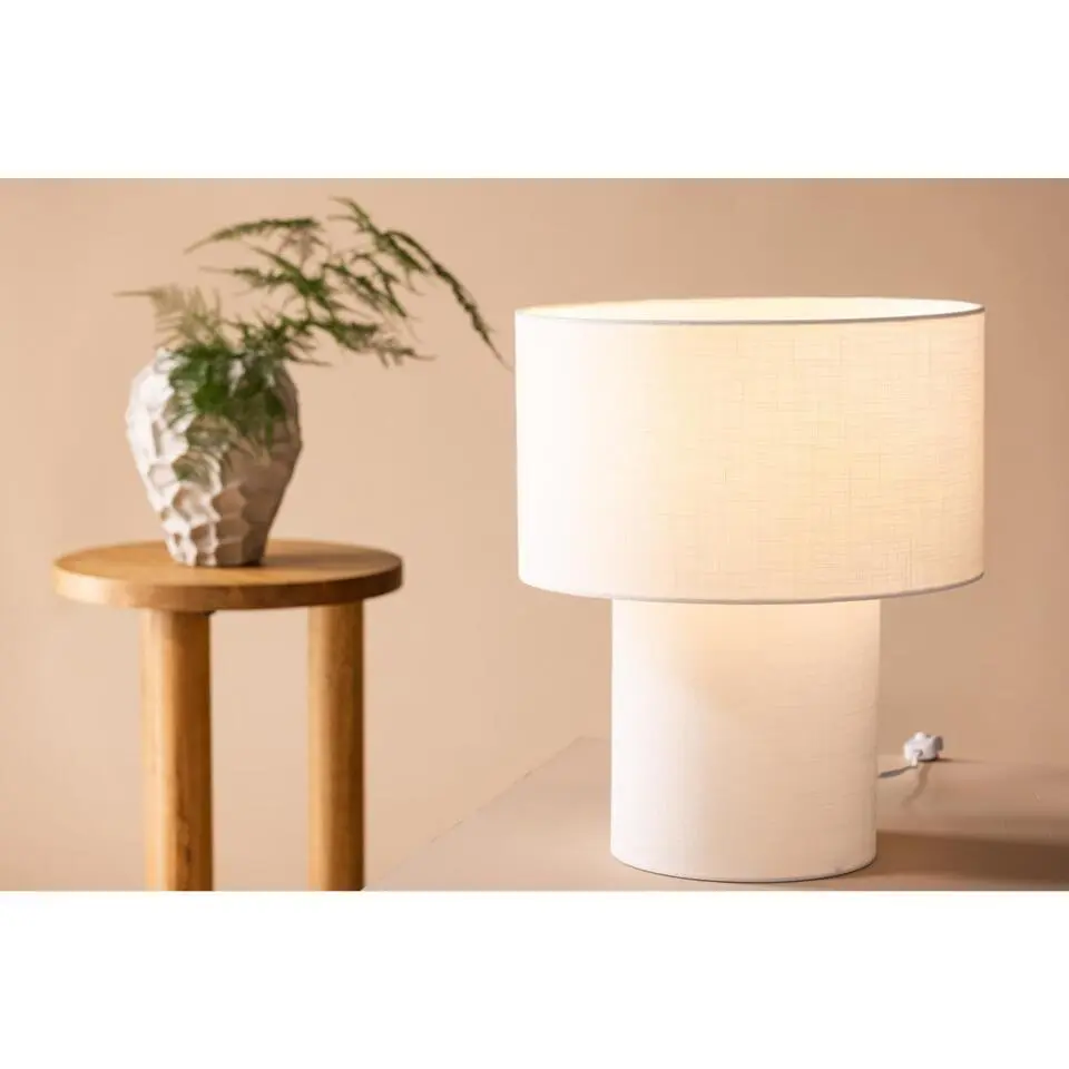 Svea - Koda ronde tafellamp - ø 35 cm - wit