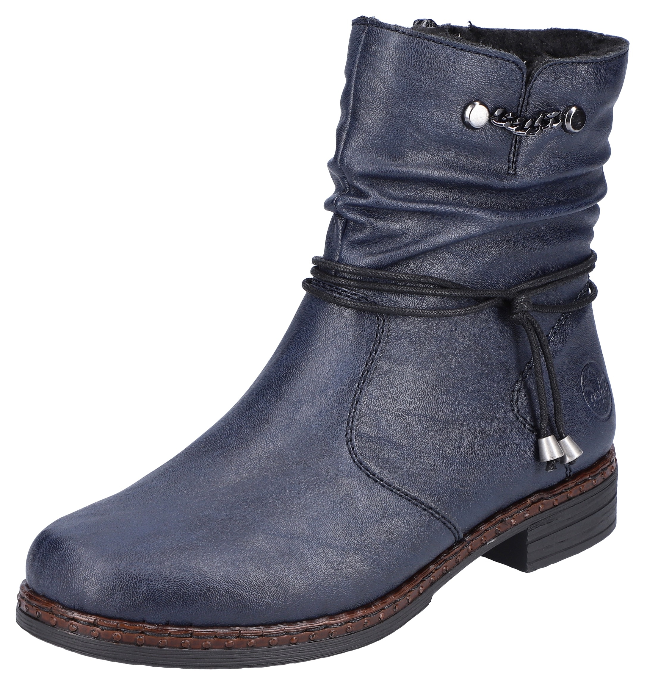 Rieker Winterstiefelette  mit gerafftem Schaft