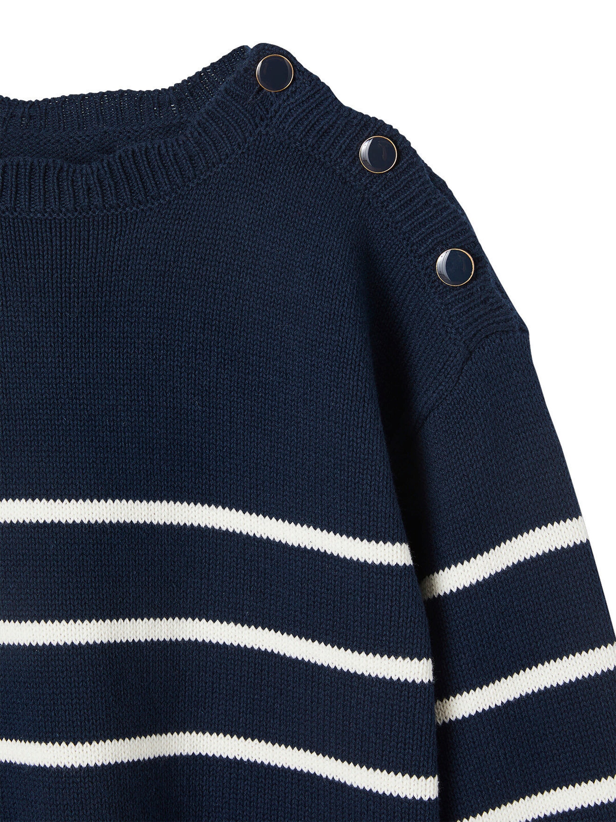 Vertbaudet Mädchen Ringelpullover marine