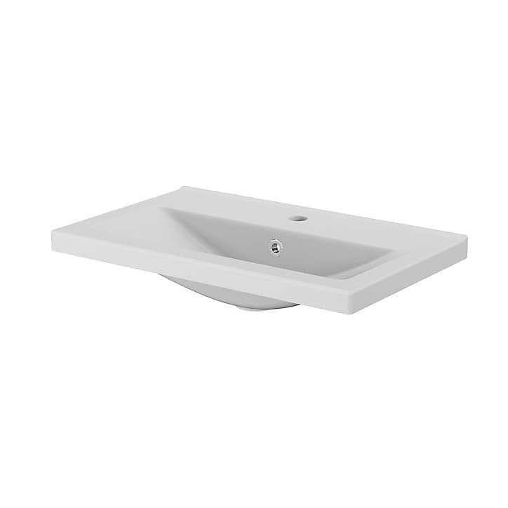 Plan vasque faible profondeur blanc GoodHome Nira 60 cm