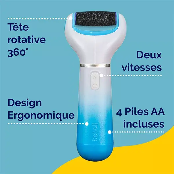 Scholl Velvet Smooth Râpe Électrique Exfoliante Contour du Pied