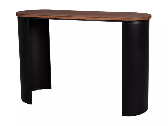 Console d'entrée en bois noir 120x40x79.5