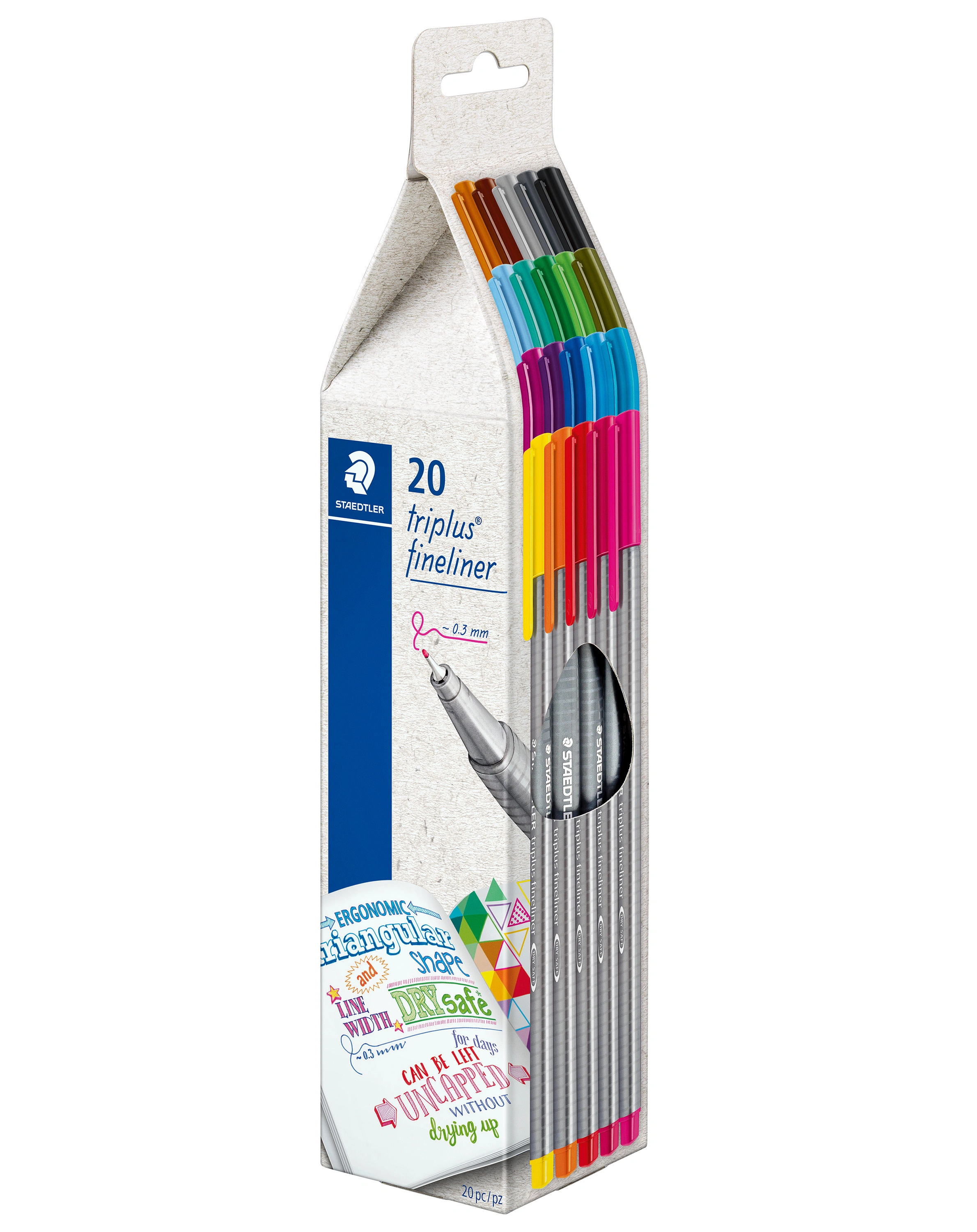 334 CG20 Fineliner triplus® mit 20 Farben