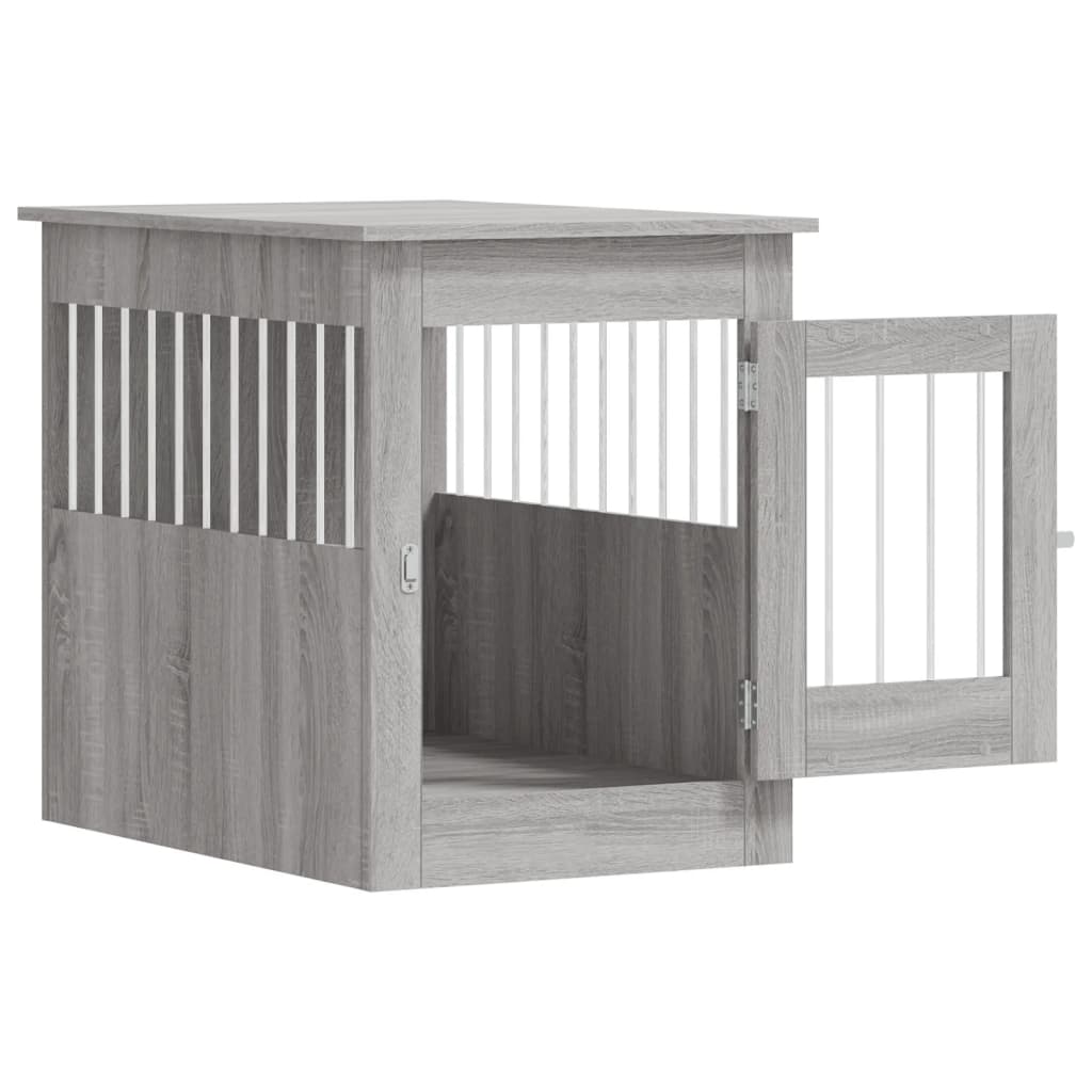 Meuble de cage pour chiens sonoma gris 55x80x68 cm