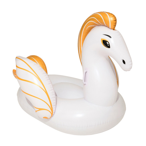 Boia gigante em forma de cavalo branco para crianças, feita de PVC, 159x109 cm