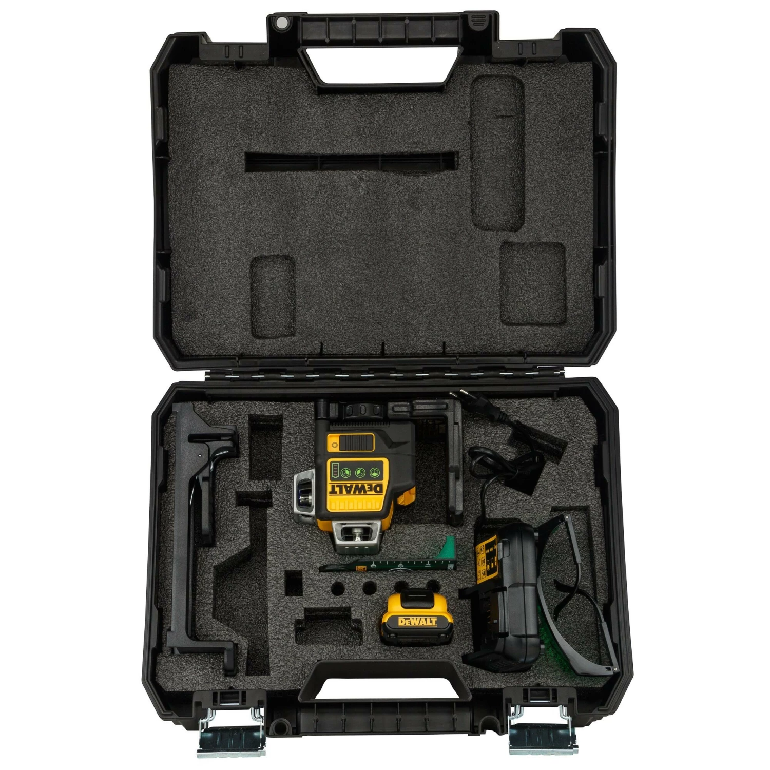 DeWALT DCE089D1GTRI 10.8V Li-Ion accu Kruislijnlaser in koffer (1x 2,0Ah accu)   statief - 30m