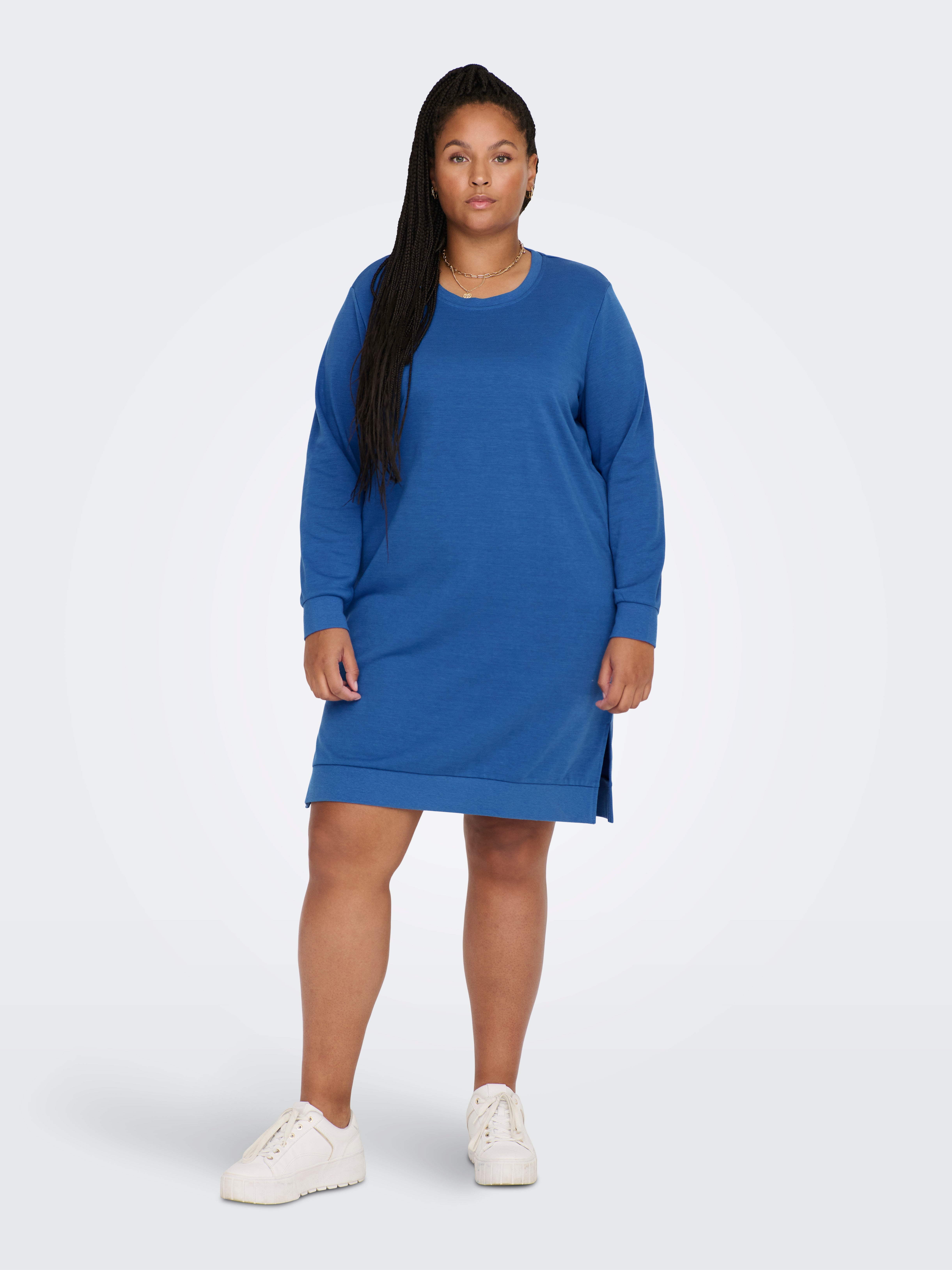 CARSIV Langes Kleid Strong Blue