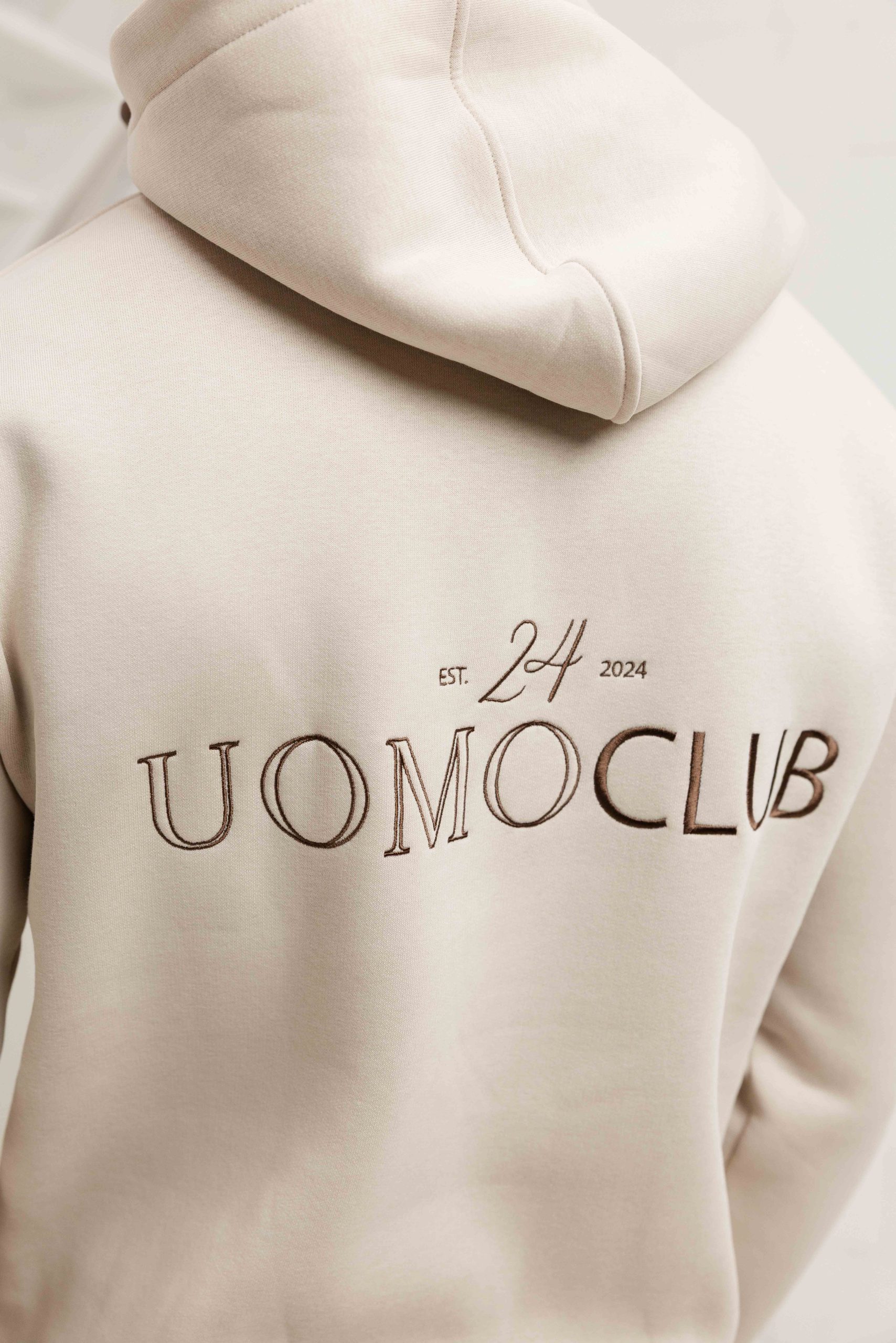 24 Uomo Club Hoodie Dames Beige
