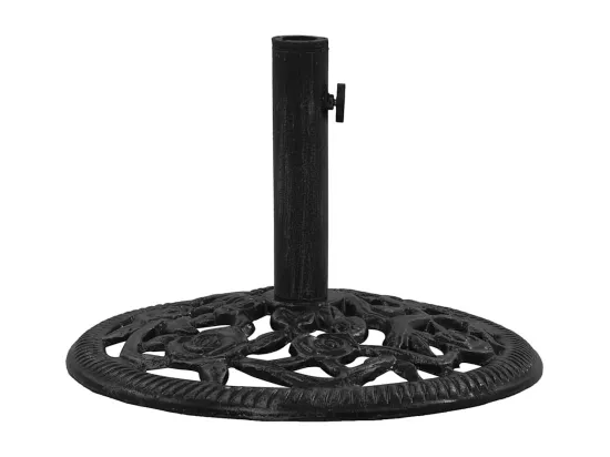 Socle de parasol Noir 48x48x33 cm Fonte