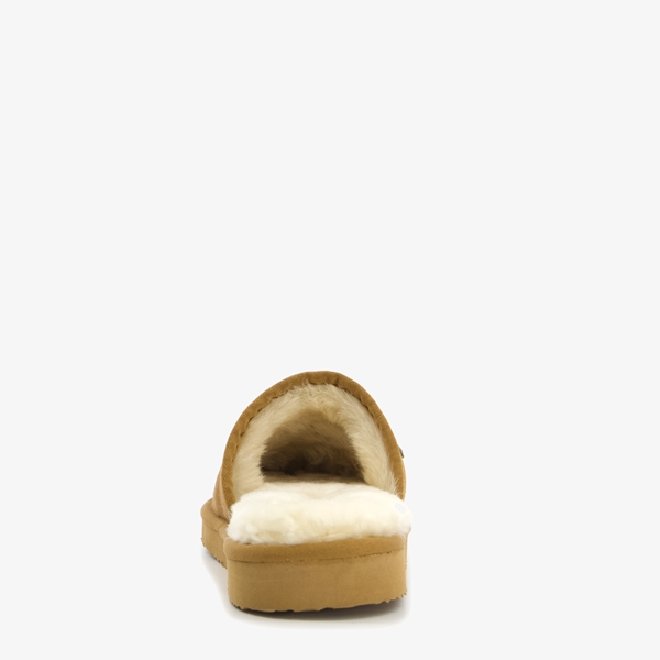 Hush Puppies gevoerde heren pantoffels cognac