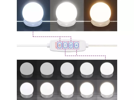 Coiffeuse avec LED Chêne fumé 74,5x40x141 cm