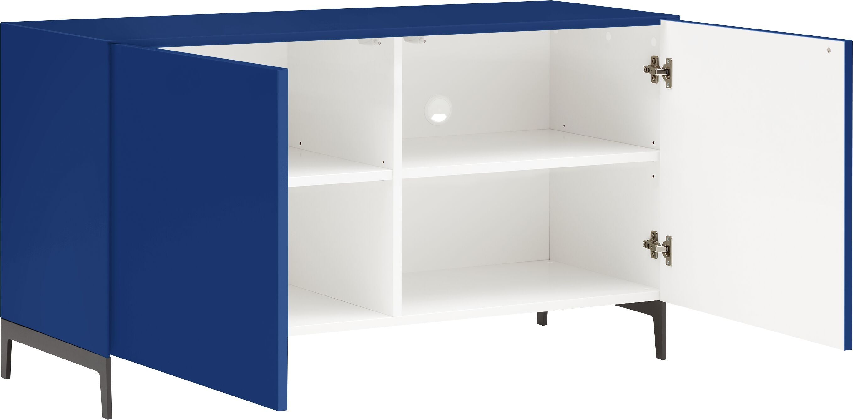 LUX Sideboard - Blau / B: 120.0 cm x T: 46.0 cm x H: 68.0 cm