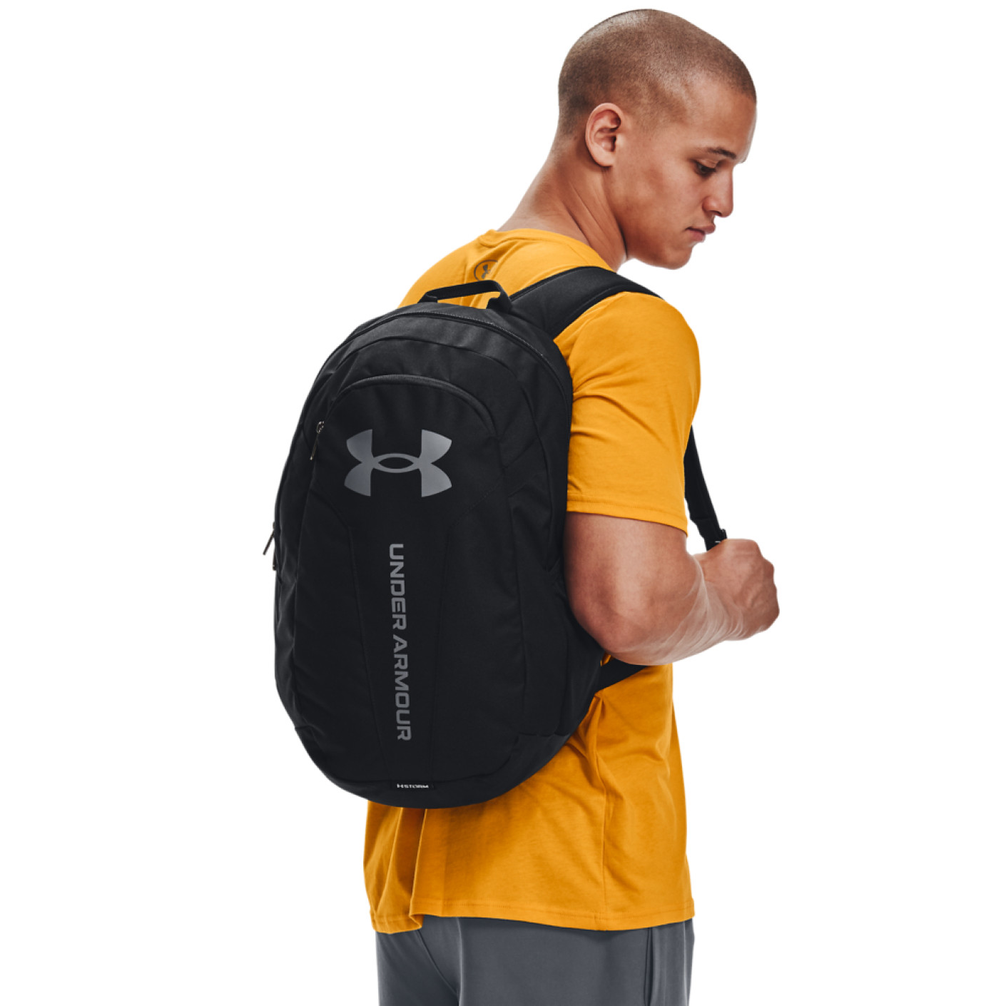 Under Armour Hustle Lite Rugzak Zwart Grijs