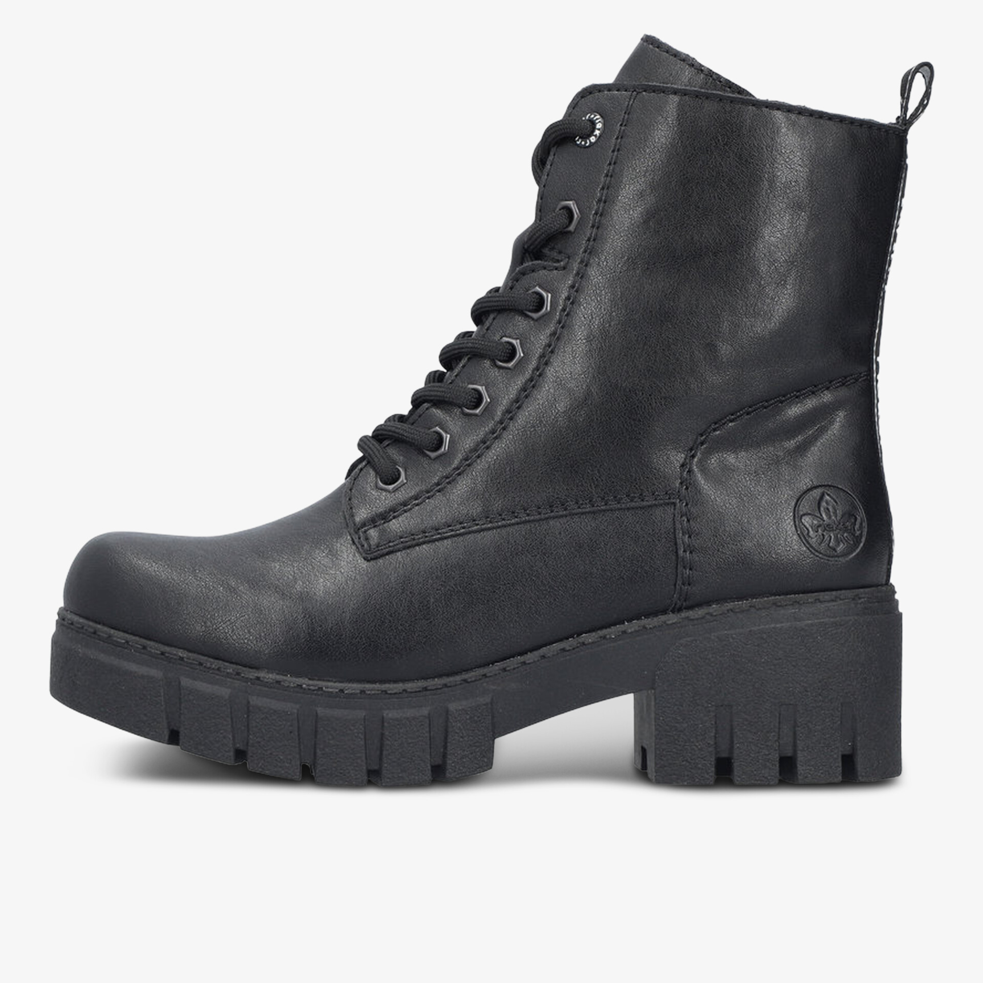 rieker Damen Schnürstiefeletten schwarz