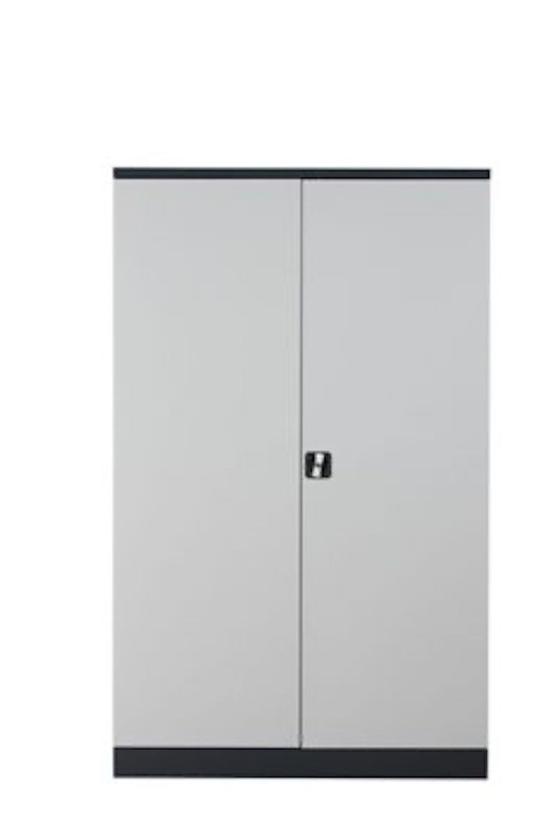 PROREGAL stalen kast Bee met 4 legplanken, afmetingen (H x B x D): 195 x 120 x 42 cm, gepoedercoat legplankmateriaal, antraciet & grijs