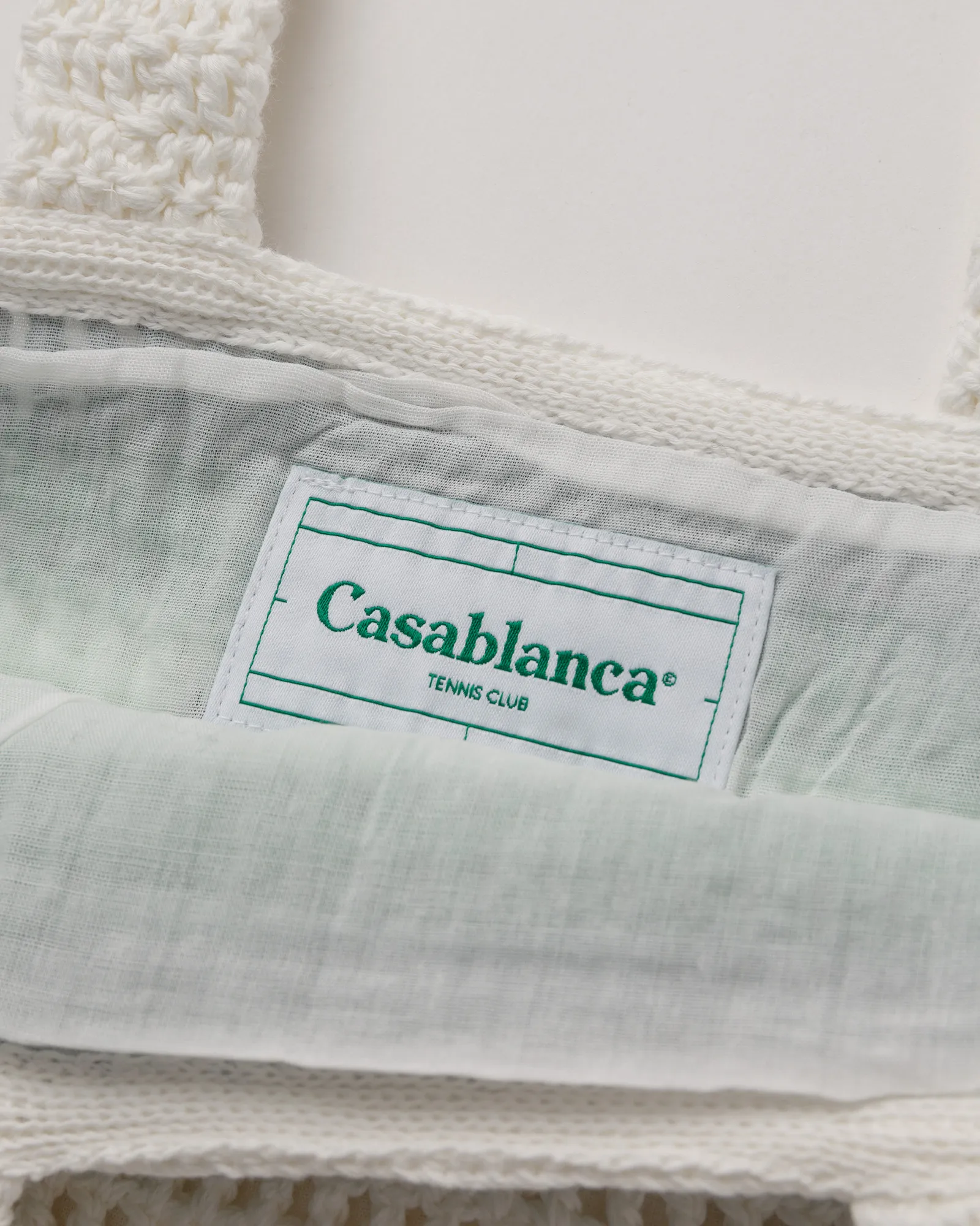 Casablanca COTTON CROCHET BAG