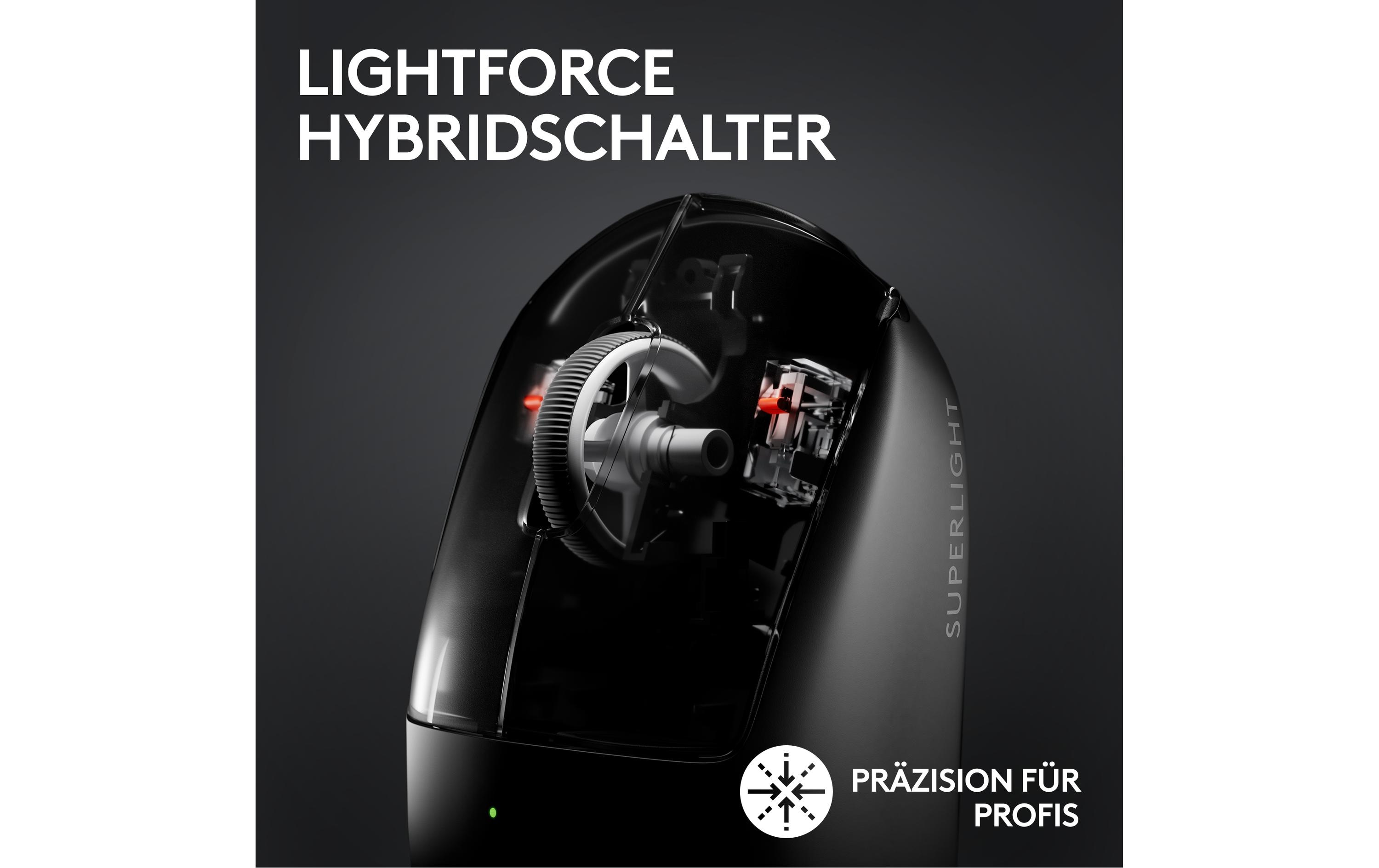 Gaming-Maus Pro X Superlight 2 Lightspeed Weiss<br>Extrem leichte Gaming-Maus mit leistungsvoller Performance