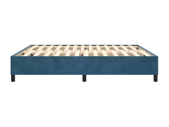 Sommier à lattes de lit Bleu foncé 200x200 cm Velours