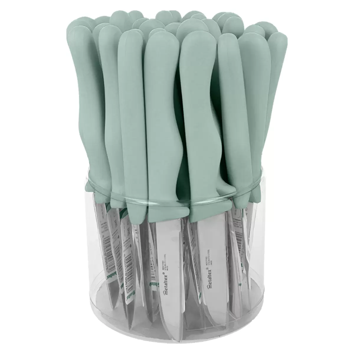 Gemüsemesser Basic mint,weiss,schwarz