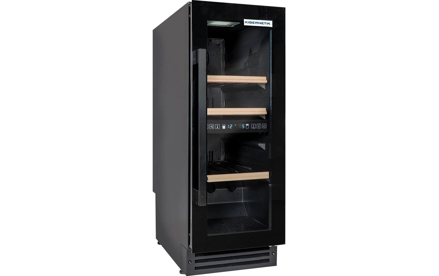 Einbau-Weinklimaschrank WKE 24 Schwarz, Rechts, Wechselbar<br>Weinklimaschrank