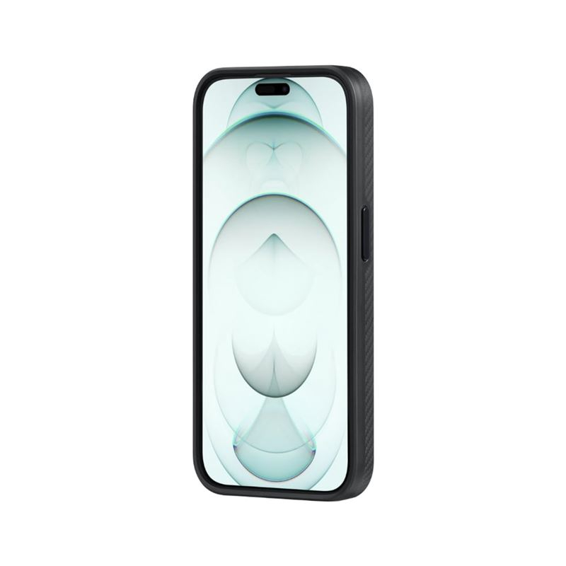iPhone 15 Pro Max MagEZ Pro 4 MagSafe Case Aramid Schutzhülle (KI1501PMPA) - Schwarz / Grau (Carbon)