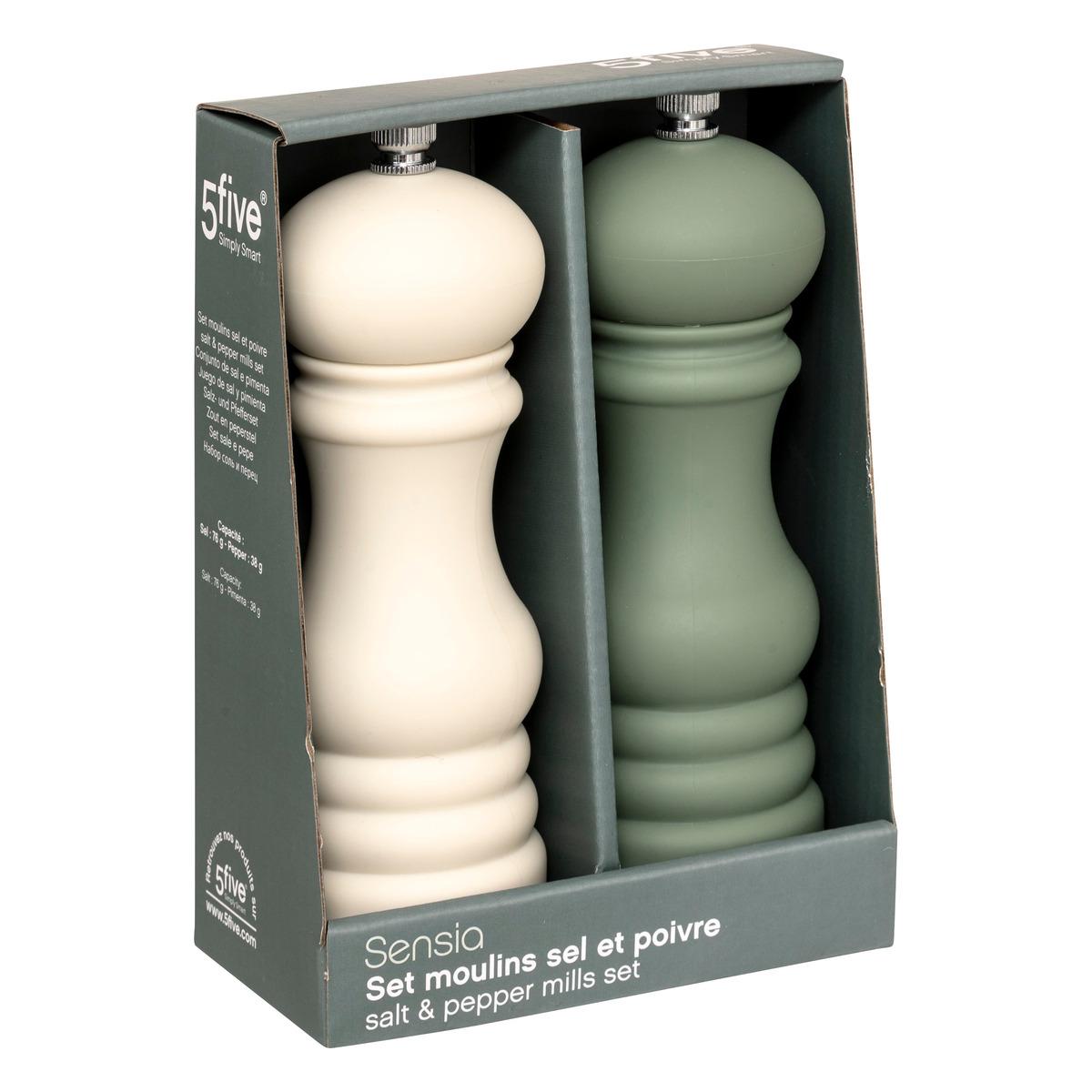 LOT 2 MOULINS SENSIA H.14.5CM